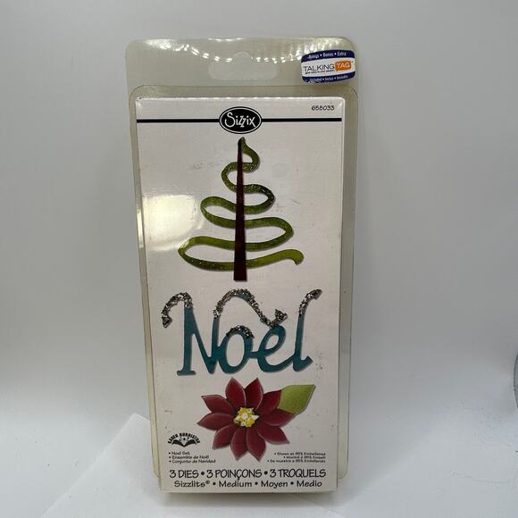 SIZZIX Noel Set 3 Dies 658033 Karen Burniston Embellishing Tips - Picture 8 of 11